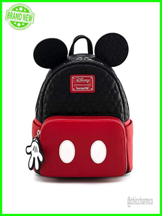 Quilted Faux Leather Mini Backpack with Applique and Embroidered Details main image 4